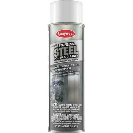 SPRAYWAY Stainless Steel Polish & Cleaner oil base, 20oz SW841-1